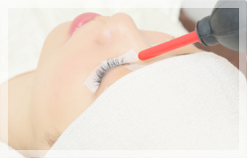 グルーを乾かす